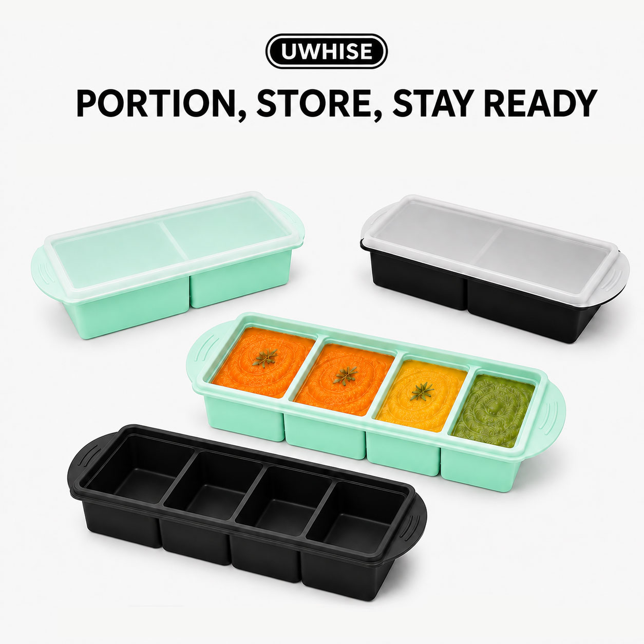 Meal Prep Menu - Uwhise Wadah Penyimpanan Makanan Bayi dari