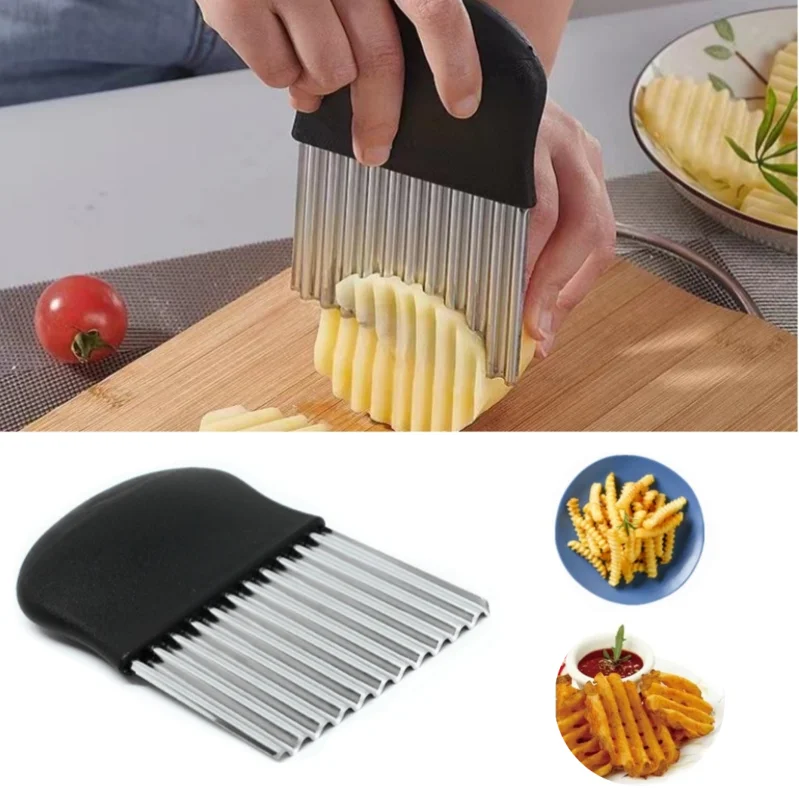 Onion Holder Slicer - Alat pengiris CIP kentang Stainless Steel,