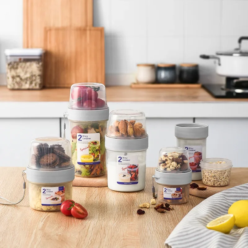 Meal Prep Yogurt - Set Wadah Bekal Sarapan Oatmeal Sereal