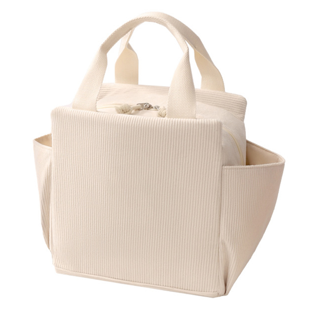 Meal Prep Cold Lunches - Tas Makan Siang Berbahan Corduroy Terisolasi
