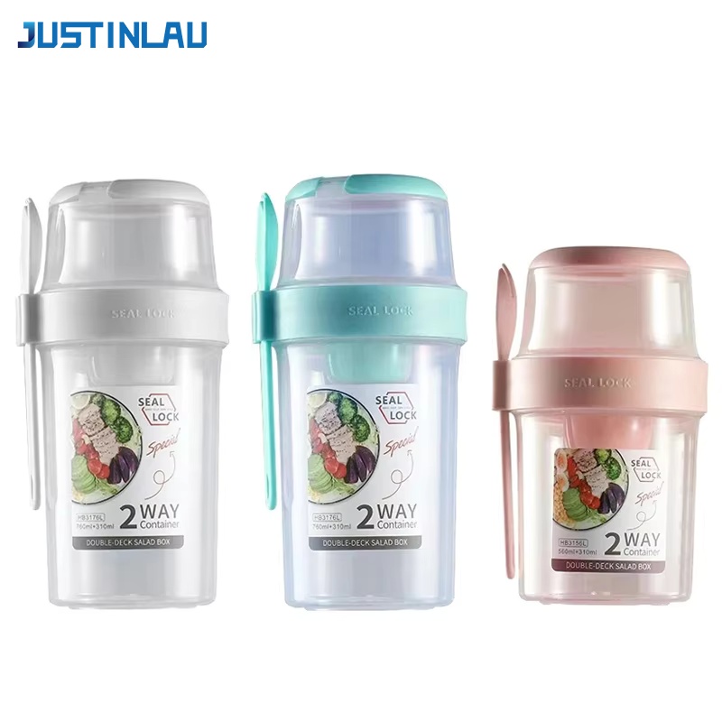 Meal Prep Yogurt - JUSTINLAU Cangkir Salad Pengurang Berat Badan