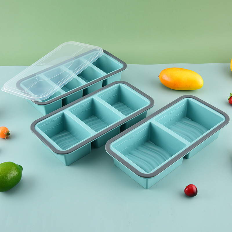 Meal Prep Menu - 1pc Wadah Beku Silikon dengan Tutup