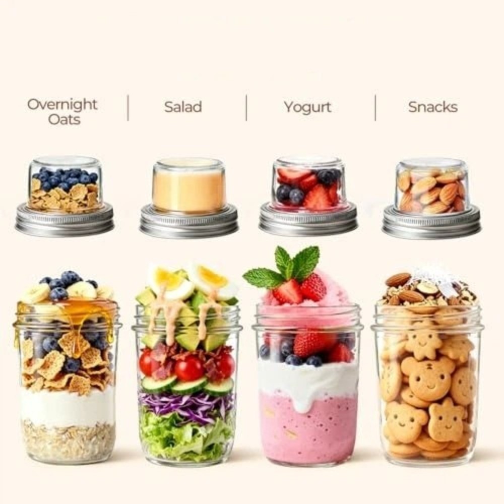 Gelas Parfait Yogurt Dua Lapis - Meal Prep Yogurt ulasan dan harga