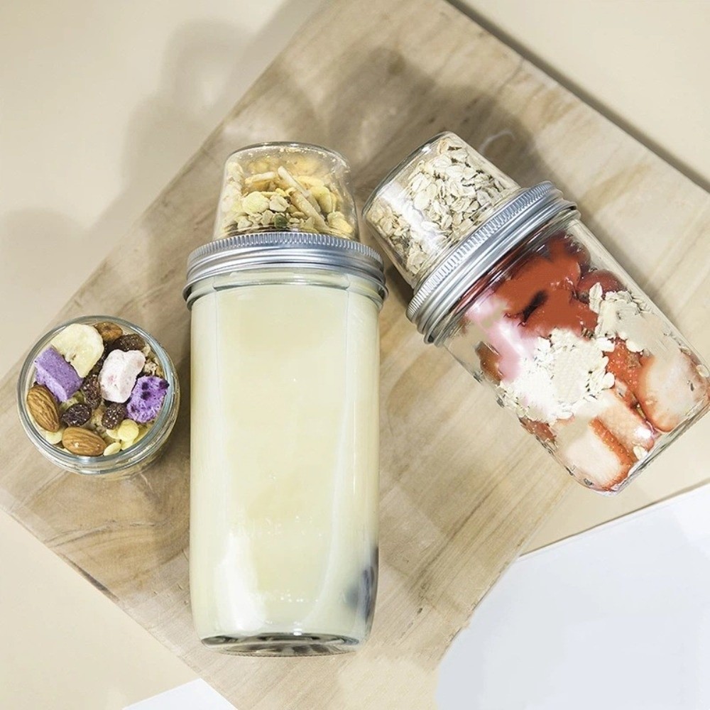 Gelas Parfait Yogurt Dua Lapis - Meal Prep Yogurt ulasan dan harga