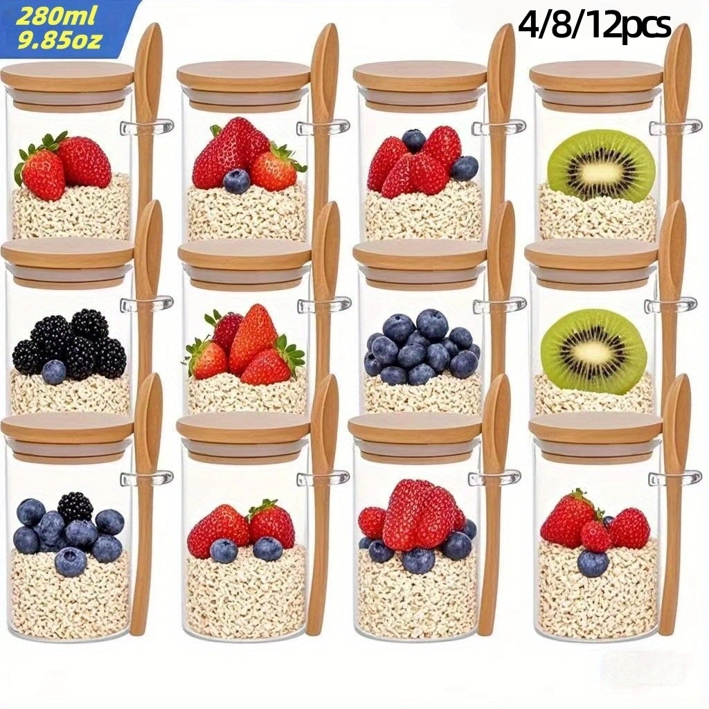 4/8/12 Buah, Cangkir Sarapan O - Meal Prep Yogurt ulasan dan harga