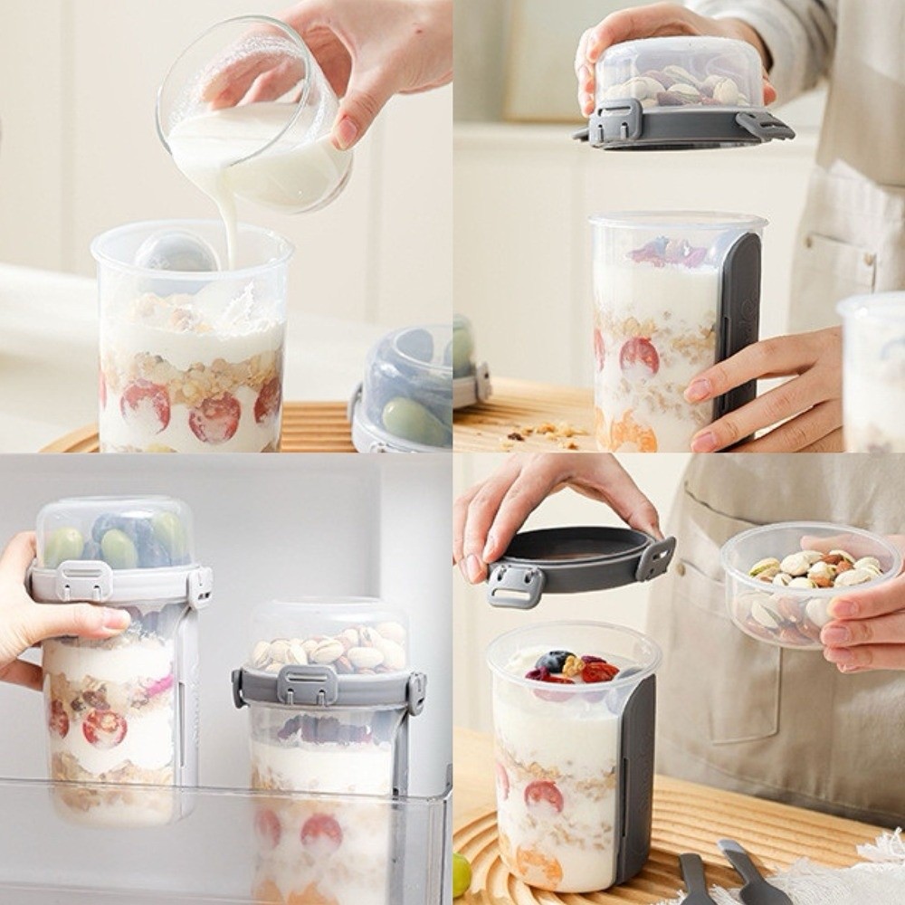Cangkir Parfait Yogurt 800-100 - Meal Prep Yogurt ulasan dan harga