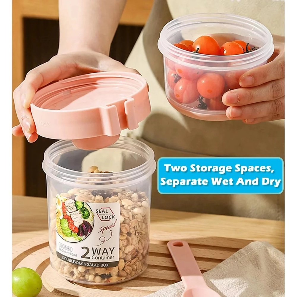 Cangkir Salad Portabel, Cangki - Meal Prep Yogurt ulasan dan harga