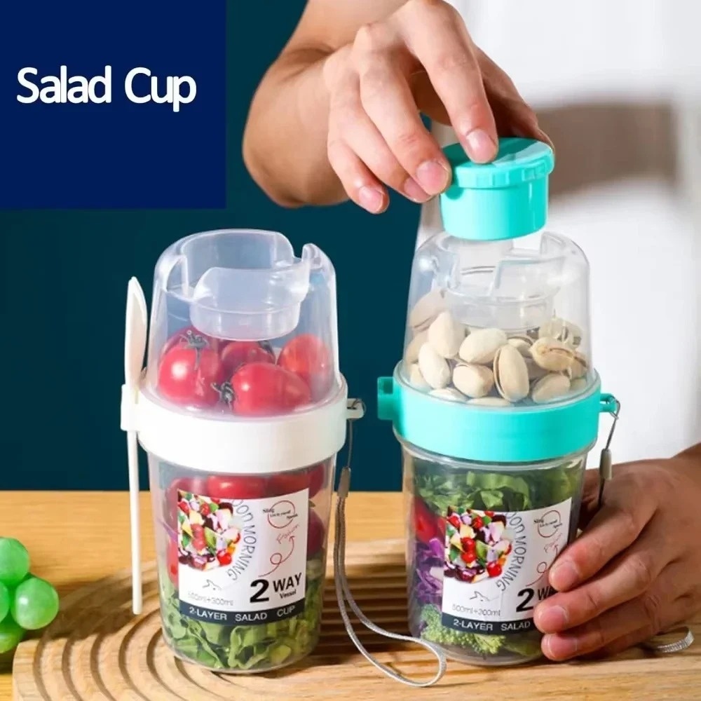 Cangkir Salad Portabel, Cangki - Meal Prep Yogurt ulasan dan harga