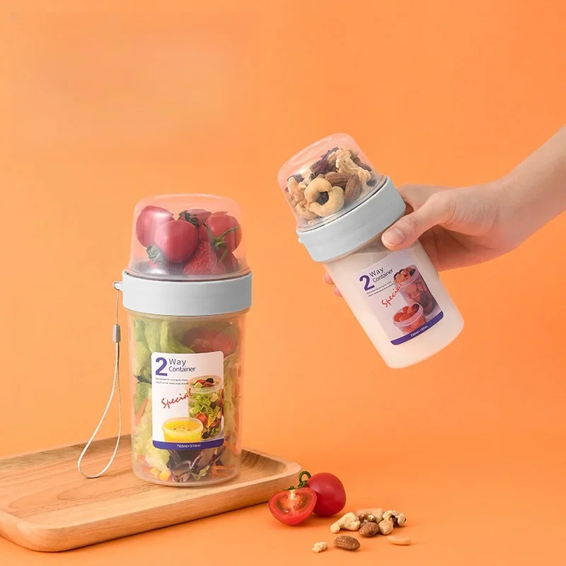 Set Wadah Bekal Sarapan Oatmea - Meal Prep Yogurt ulasan dan harga
