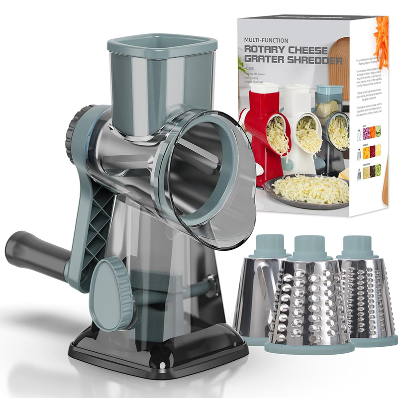 LMETJMA pemarut keju putar 3 i - Onion Holder Slicer ulasan dan harga