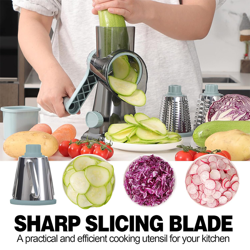 LMETJMA pemarut keju putar 3 i - Onion Holder Slicer ulasan dan harga