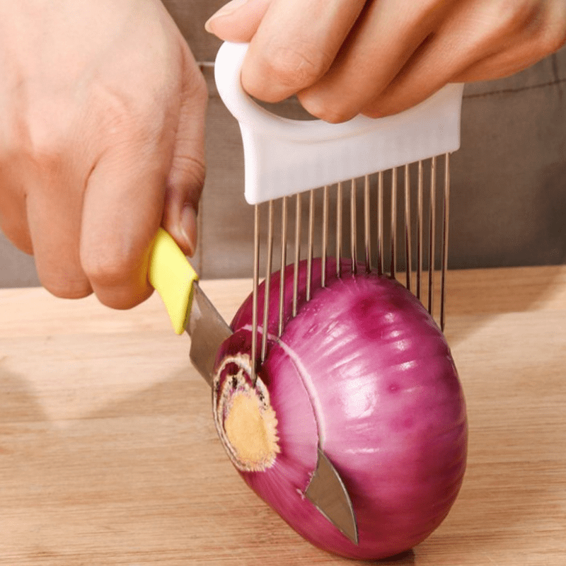 Alat pengiris bawang, aksesori - Onion Holder Slicer ulasan dan harga