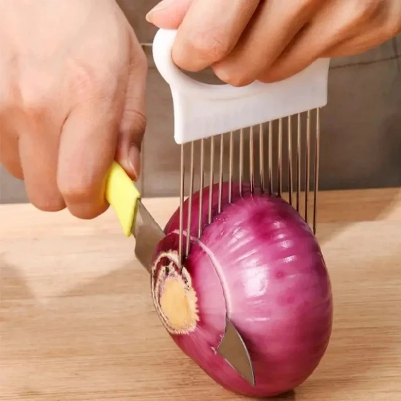 Alat Dapur Pemotong Bawang Sta - Onion Holder Slicer ulasan dan harga