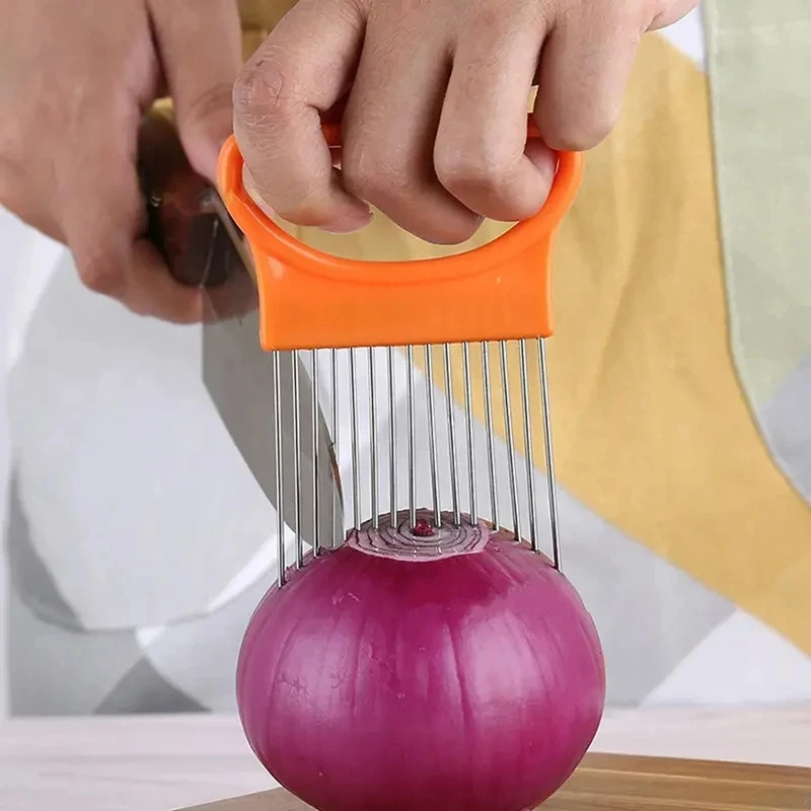 Alat Dapur Pemotong Bawang Sta - Onion Holder Slicer ulasan dan harga