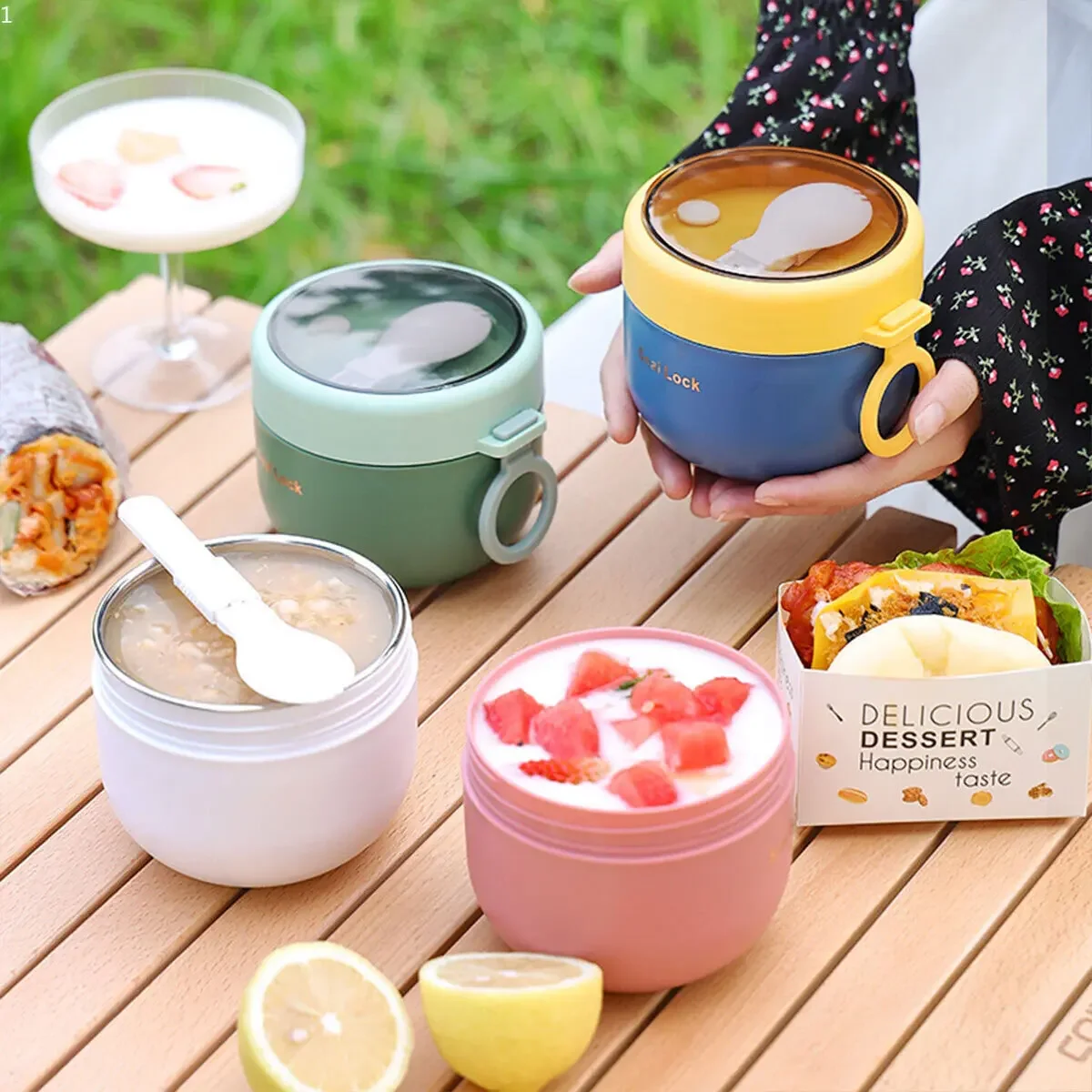 600Ml/800Ml Cangkir Sarapan de - Meal Prep Yogurt ulasan dan harga