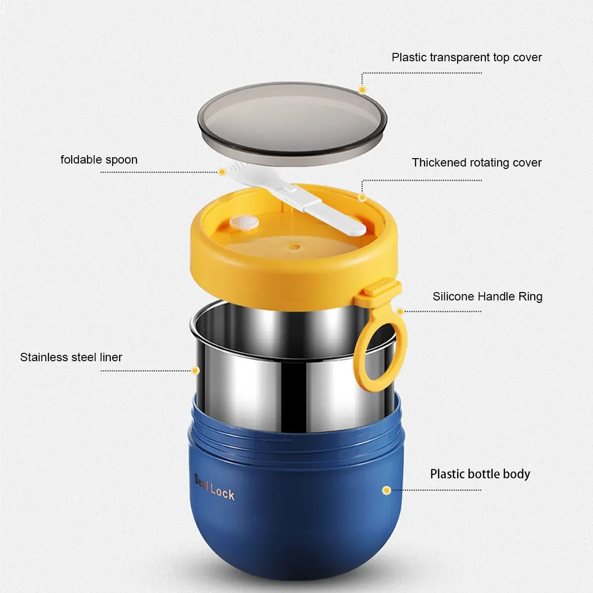 600Ml/800Ml Cangkir Sarapan de - Meal Prep Yogurt ulasan dan harga