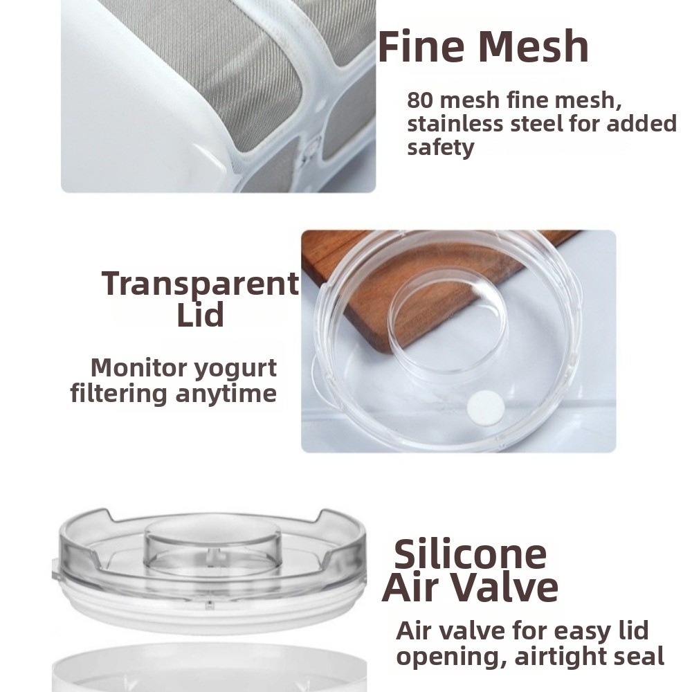 Saringan Yogurt Stainless Stee - Meal Prep Yogurt ulasan dan harga