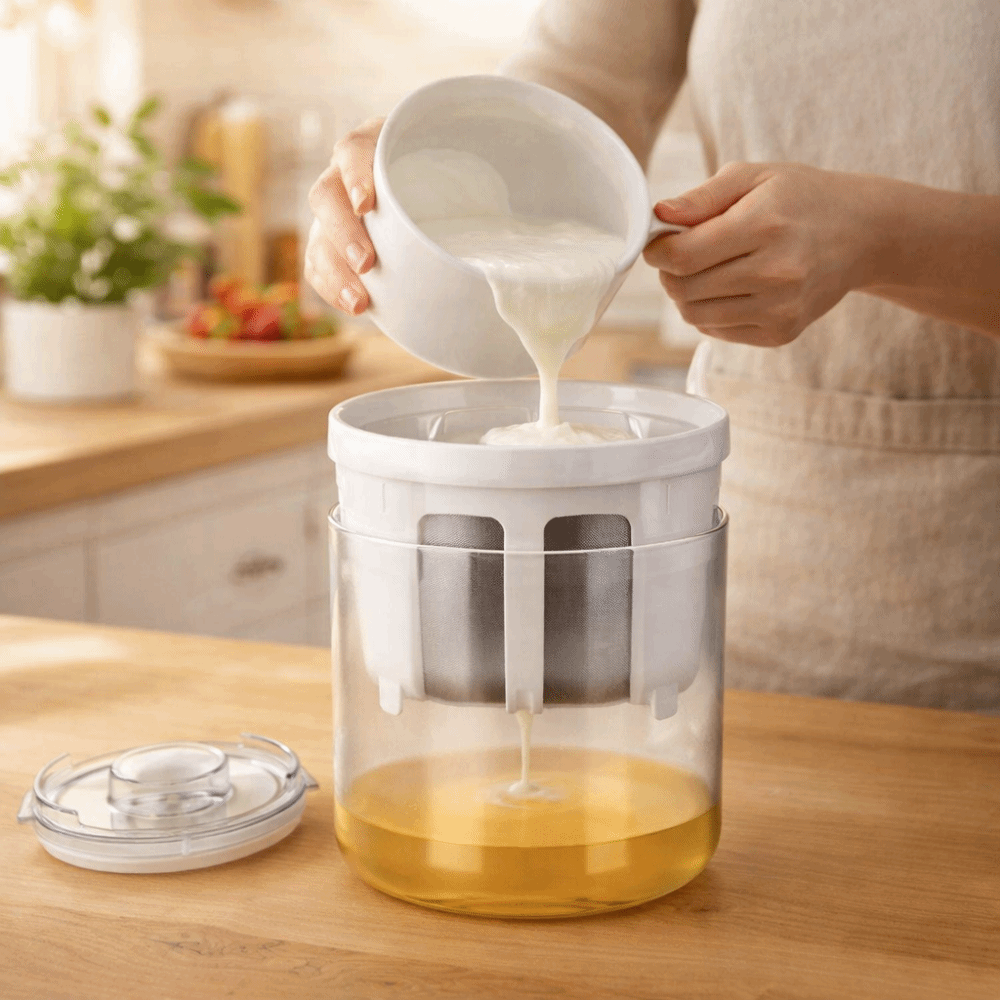 Saringan Yogurt Stainless Stee - Meal Prep Yogurt ulasan dan harga