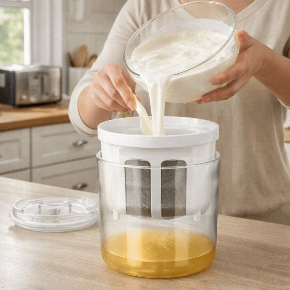 Saringan Yogurt Stainless Stee - Meal Prep Yogurt ulasan dan harga
