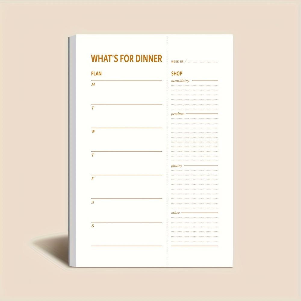 1 buah Buku Catatan Rencana Di - Meal Prep Menu ulasan dan harga