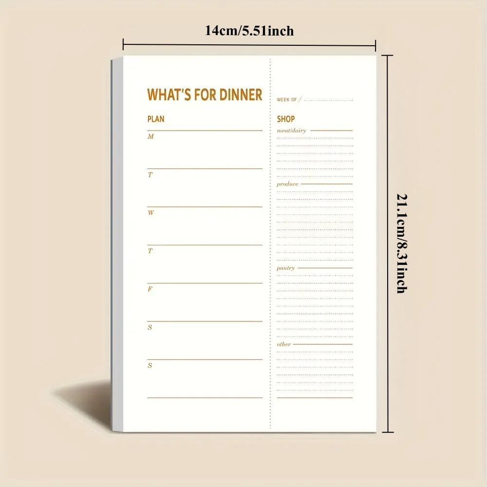 1 buah Buku Catatan Rencana Di - Meal Prep Menu ulasan dan harga