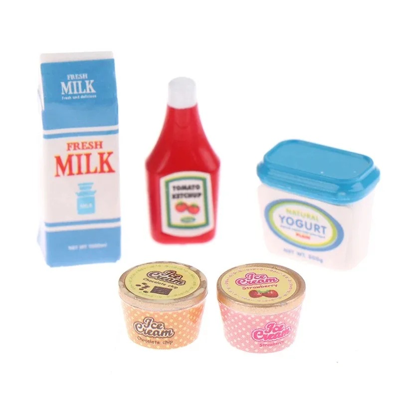 5 Buah/Set 1:12 Rumah Boneka S - Meal Prep Yogurt ulasan dan harga
