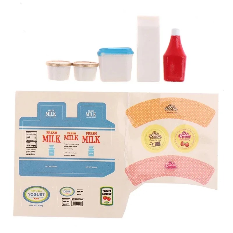 5 Buah/Set 1:12 Rumah Boneka S - Meal Prep Yogurt ulasan dan harga